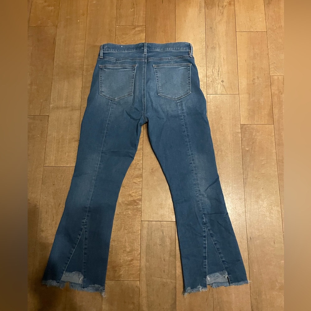 Loft flair crop jeans